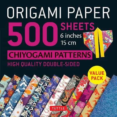 Tuttle Publishing : Origami Paper 500 sheets Chiyogami Designs 6 inch 15cm