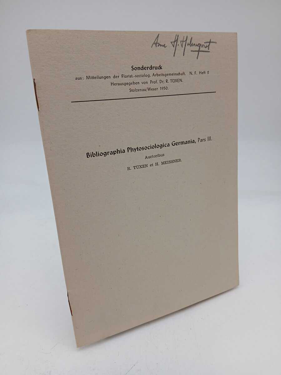 Tüxen, R. ; Meissner, H. : Bibliographia Phytosociologica Germania, Pars III.