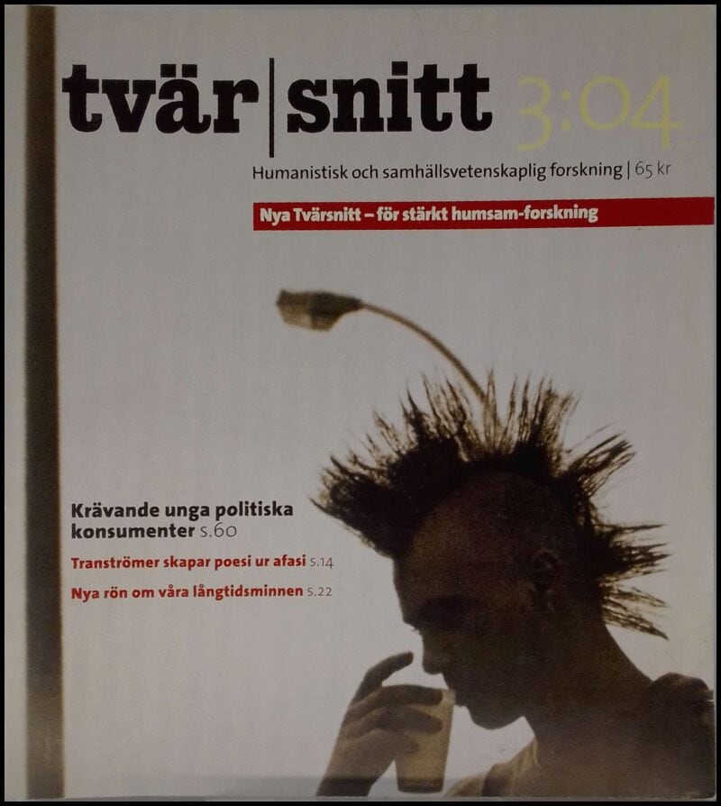 Tvärsnitt : humanistisk och samhällsvetenskaplig forskning : 2004 / 3