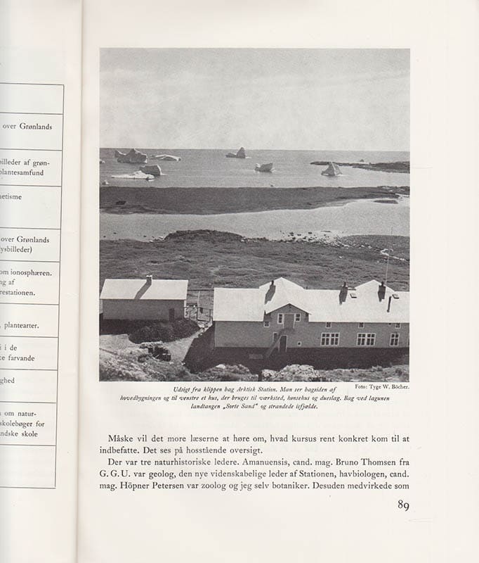Tyge W. Böcher : Det første universitetskursus i Grønland