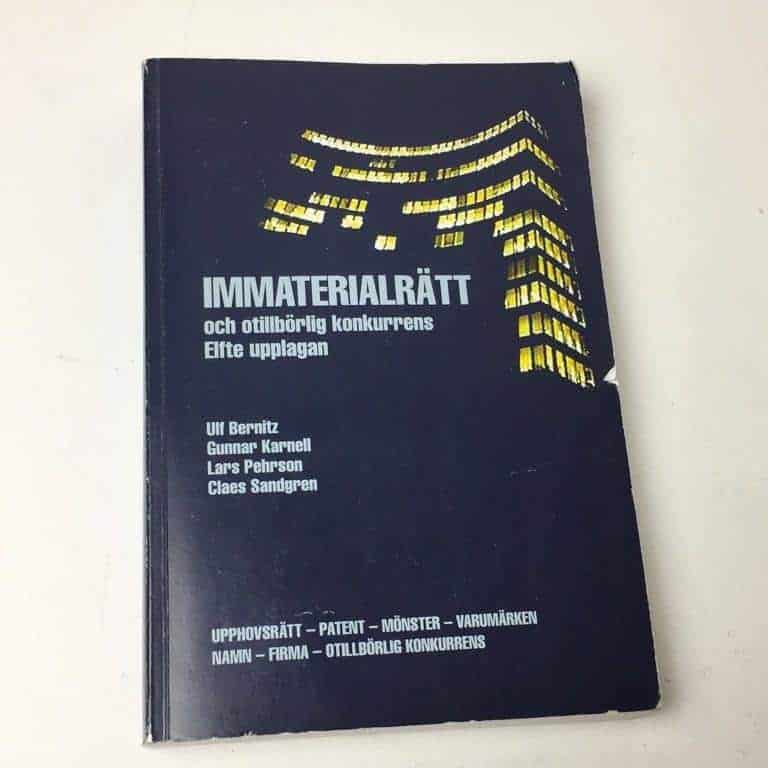Ulf Bernitz ; Gunnar Karnell ; Lars Pehrson ; Claes Sandgren : Immaterialrätt och otillbörlig konkurrens