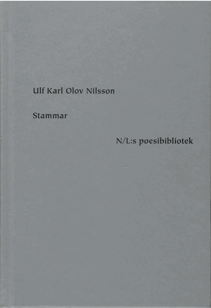 Ulf Karl Olov Nilsson : Stammar