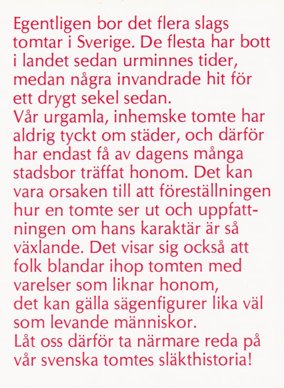 Ulla Ehrensvärd : Den Svenska Tomten