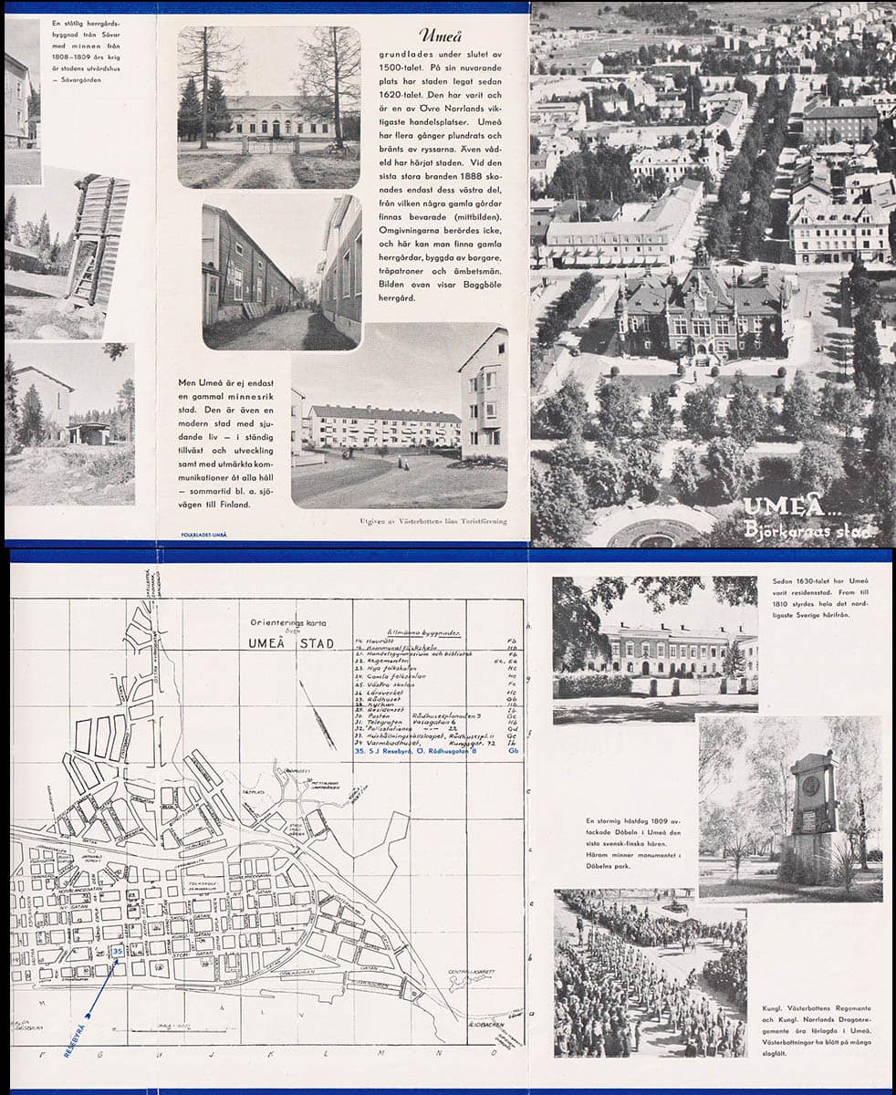 Umeå... Björkarnas stad (turistbroschyr)