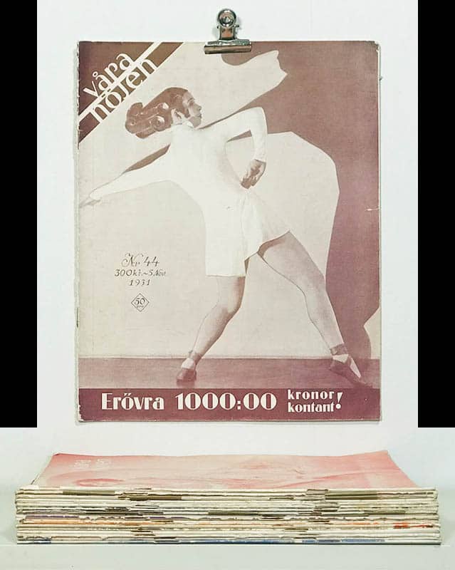 Våra nöjen. Teater, sport, musik, dans, film, litteratur, konst, radio, moder