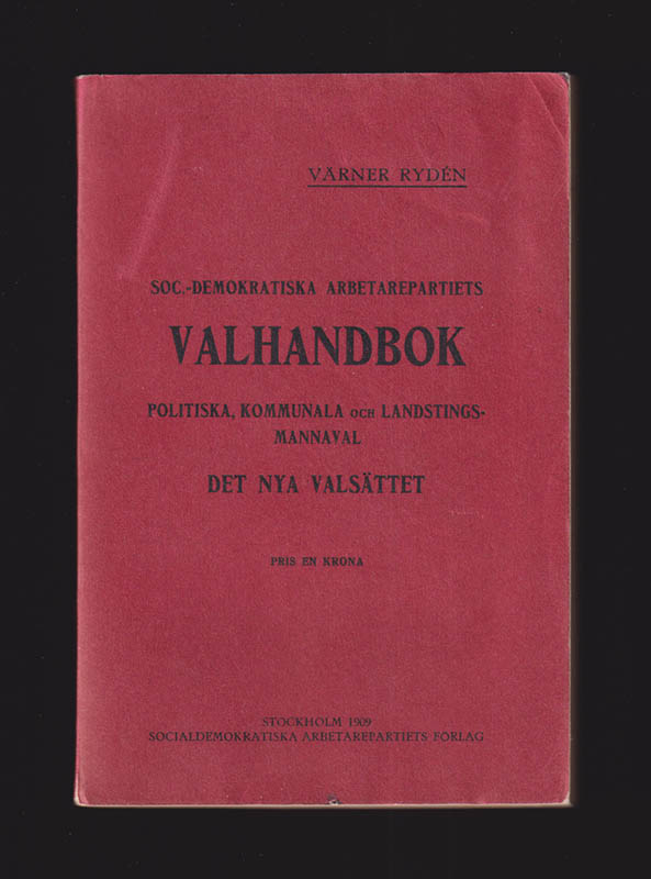 Värner Rydén : Valhandbok
