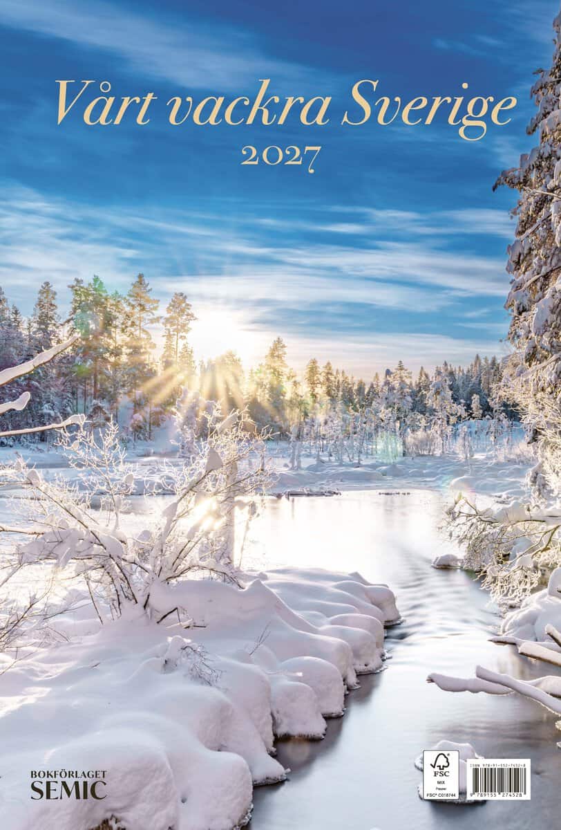 Vårt vackra Sverige. Almanacka 2027