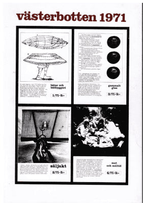Västerbotten 1971. 4 nr i en bok