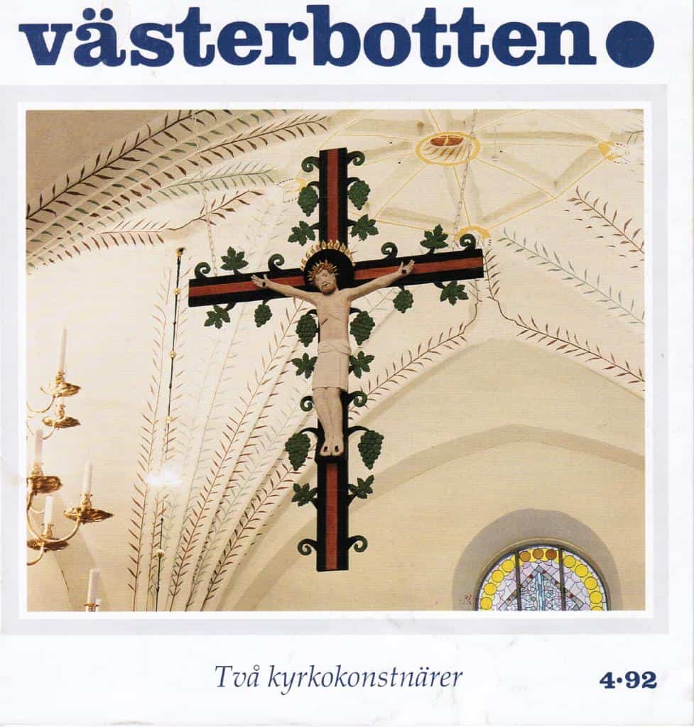 Västerbotten 4/92. Två kyrkokonstnärer