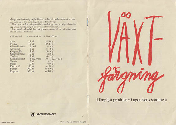 Växtfärgning