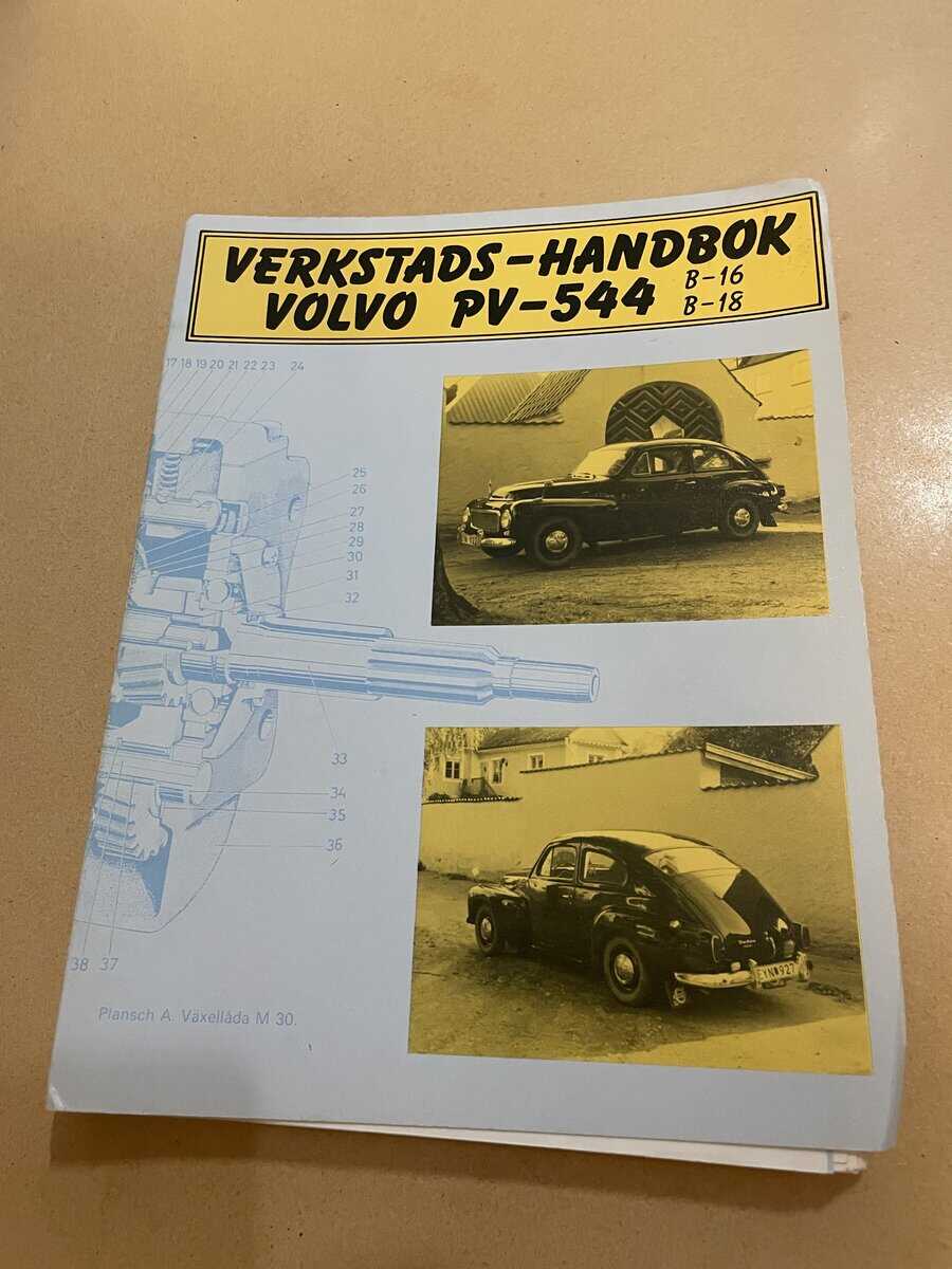 Verkstadshandbok Volvo PV-544 B-16 - B-18