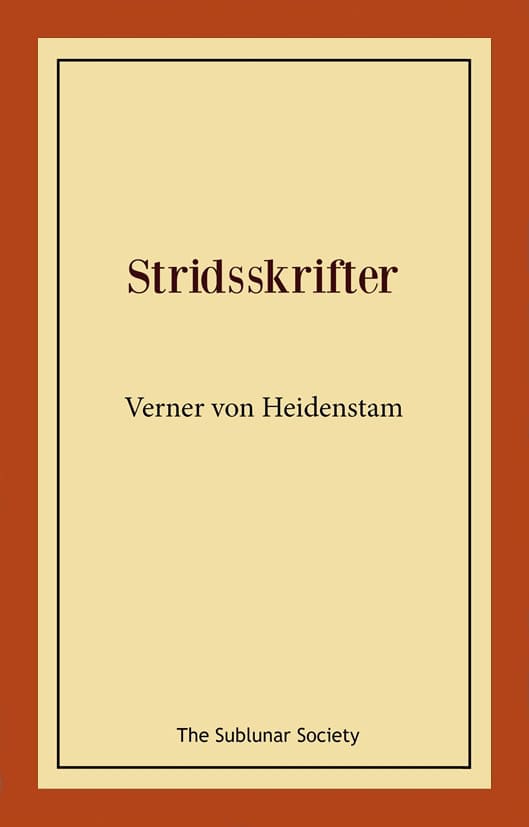 Verner von Heidenstam : Stridsskrifter