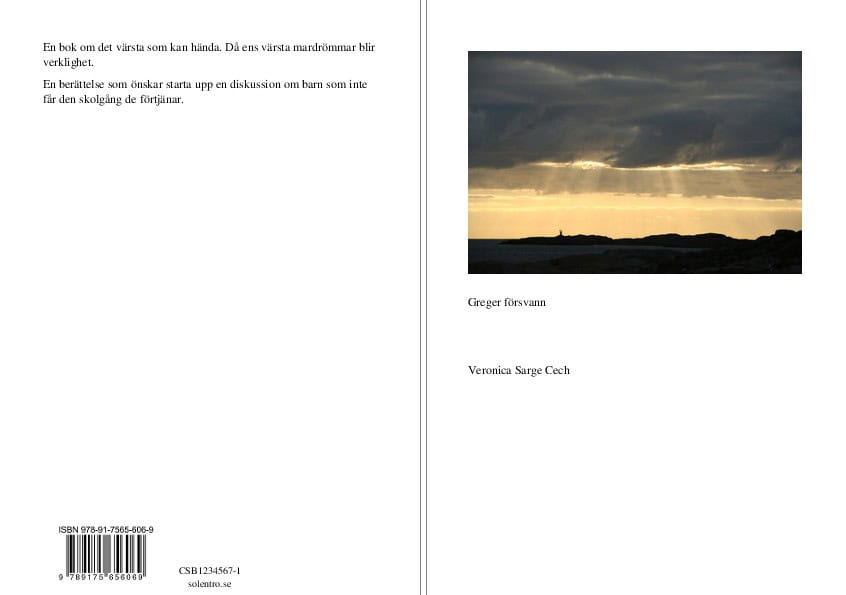 Veronica Sarge Cech : Greger försvann