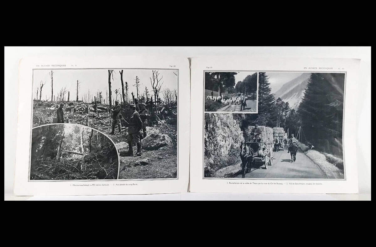 Victor-Eugène Ministère de la Guerre. Ardouin-Dumazet : La Guerre. Documents de la Section Photographique de l'Armée (Ministère de la Guerre). No 7. En Alsace reconquise