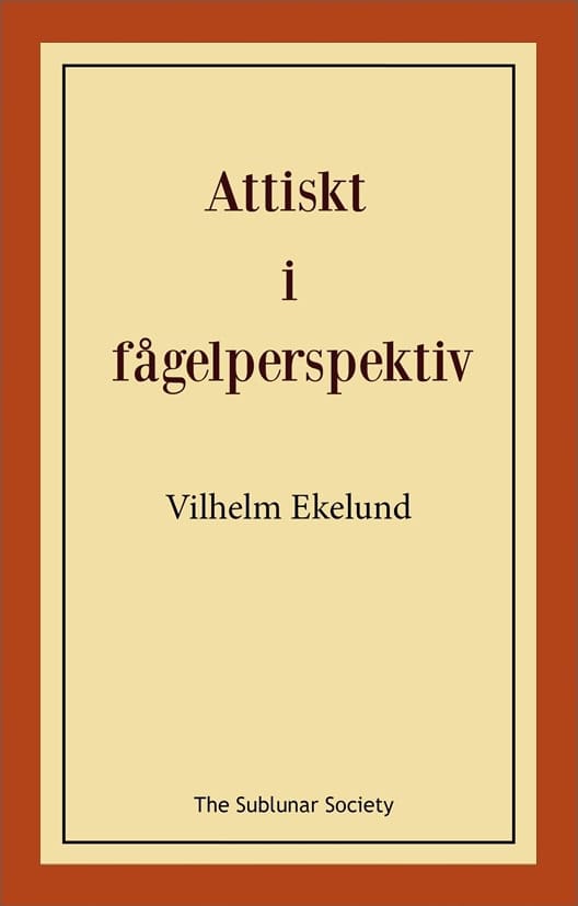 Vilhelm Ekelund : Attiskt i fågelperspektiv