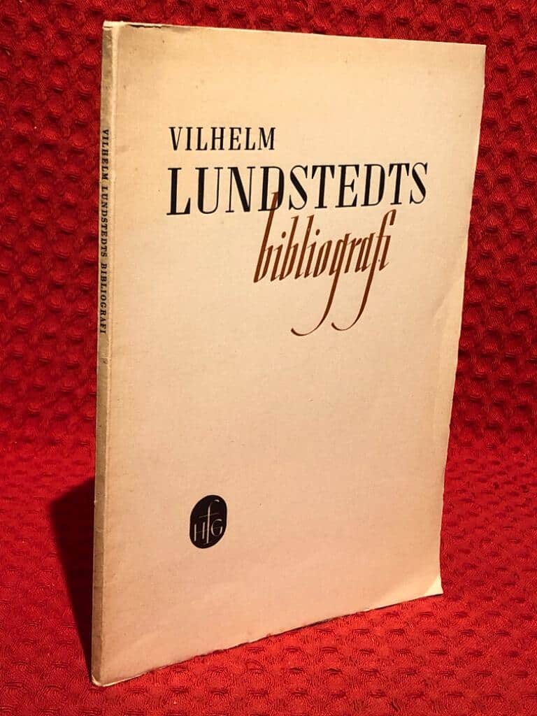 Vilhelm Lundstedts bibliografi