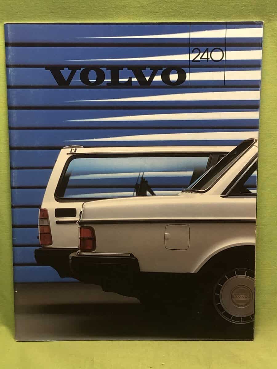 Volvo 240 - försäljningsbroschyr 1986