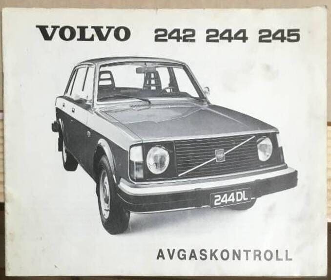 Volvo 242 244 245 avgaskontroll