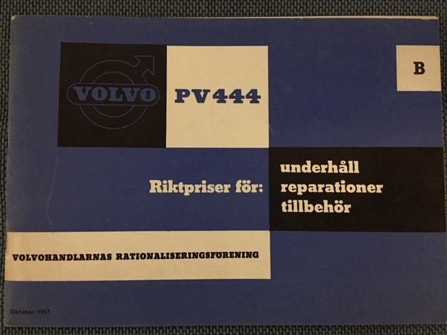 Volvo PV 444 Riktpriser för