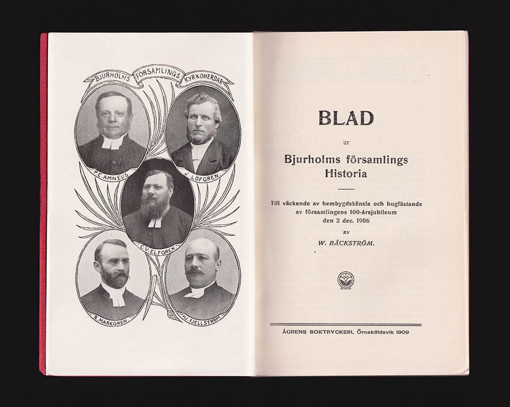 W Bäckström : Blad ur Bjurholms församlings historia