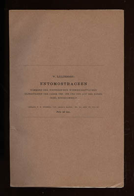 W. Lilljeborg : Entomostraceen Während der Schwedischen wissenschaftlichen Expeditionen der Jahre 1868, 1898 und 1899 auf der Bäreninsel eingesammelt (Beiträge zur Fauna der Bären-Insel 3)