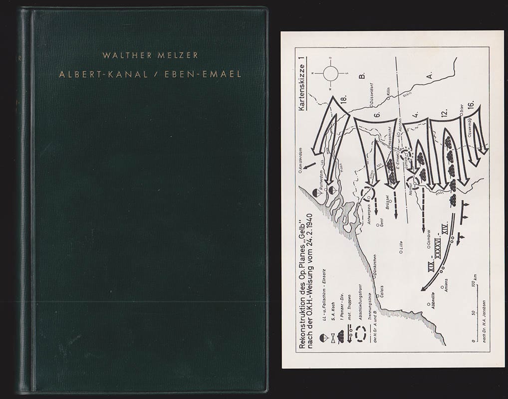 Walther Melzer : Albert-Kanal und Eben-Emael. Mit 15 Kartenskizzen und 5 Federzeichnungen
