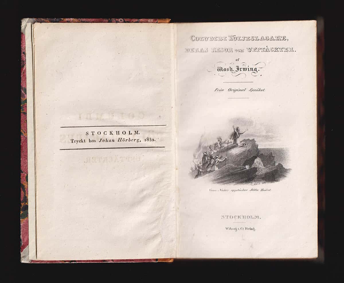 Washington Irving : Columbi följeslagare, deras resor och upptäckter.