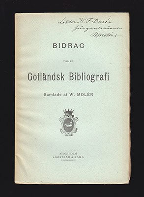 Wilhelm Molér : Bidrag till en Gotländsk Bibliografi