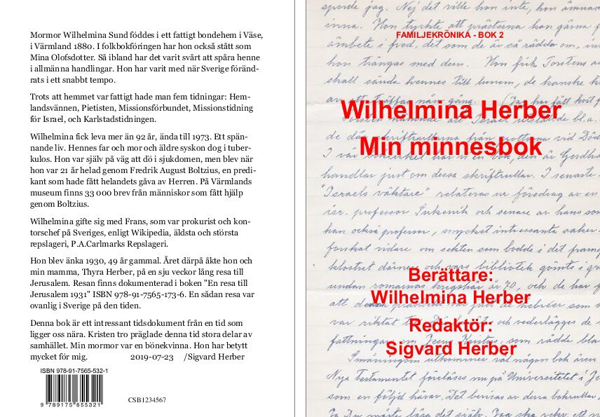 Wilhelmina Herber : Min minnesbok