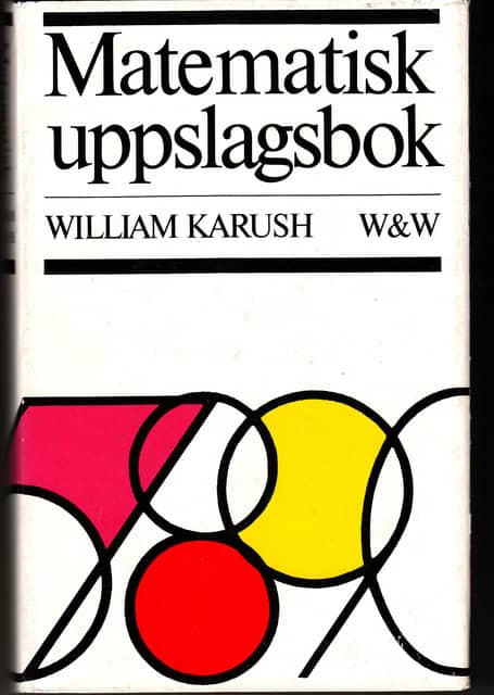 William Karush : Matematisk uppslagsbok