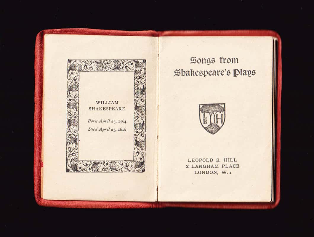William Shakespeare : Songs from Shakespeares Plays
