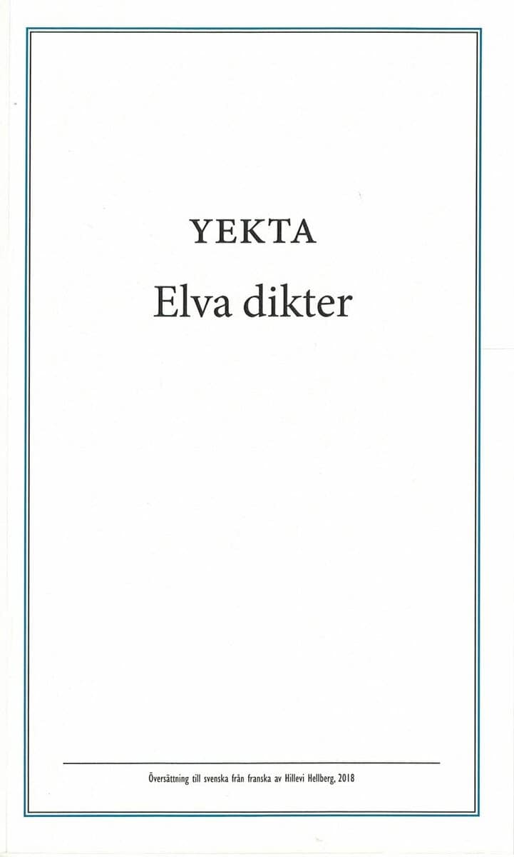 Yekta : Elva dikter