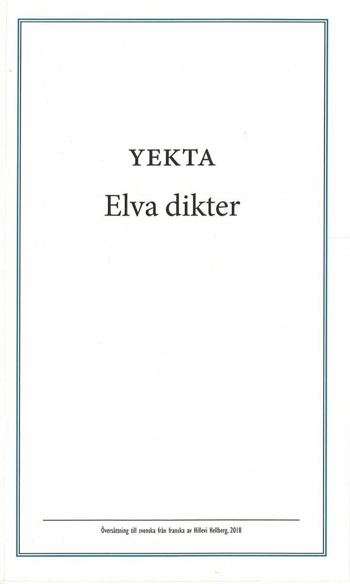 Yekta : Elva dikter