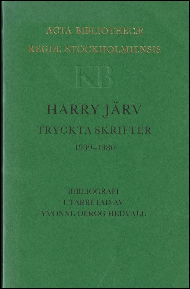 Yvonne Olrog Hedvall : Harry Järv