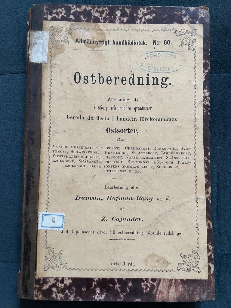 Zacharias Cajander : Ostberedning