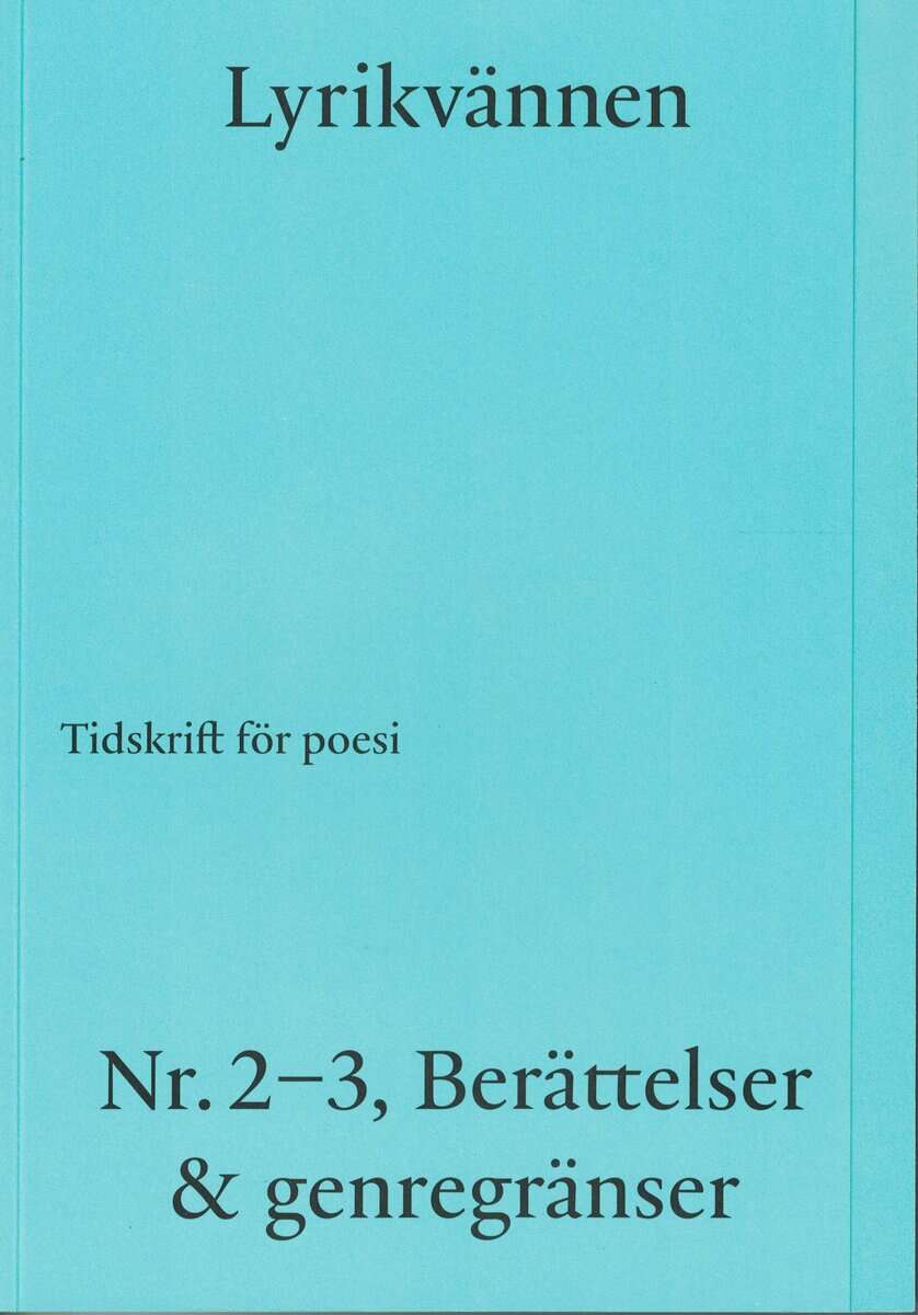 Zimmerman, David ; Wallander, Saga (red) : Lyrikvännen