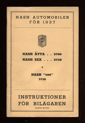 Nash Automobiler för 1937