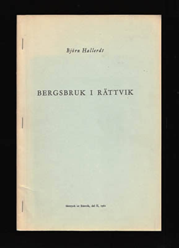 Björn Hallerdt : Bergsbruk i Rättvik