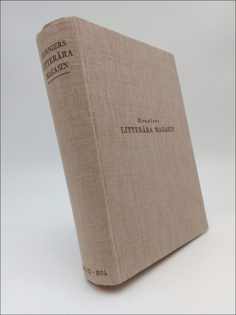 Georg Svensson : Bonniers litterära magasin