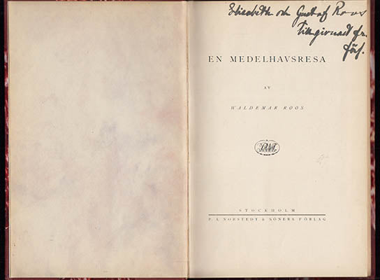 Waldemar Roos : En medelhavsresa