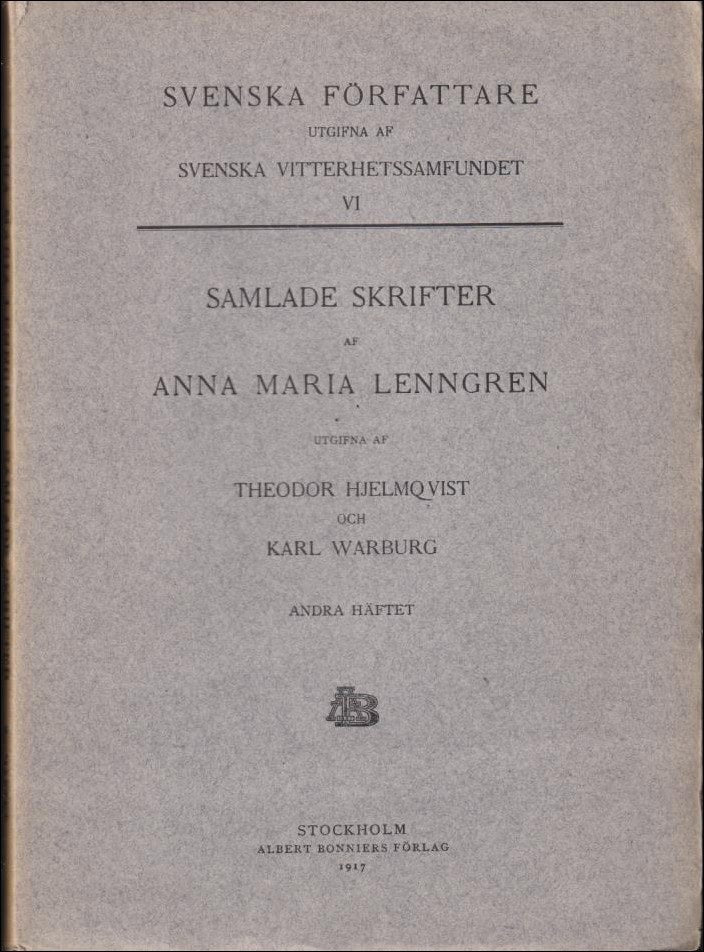 Anna Maria Lenngren : Samlade skrifter
