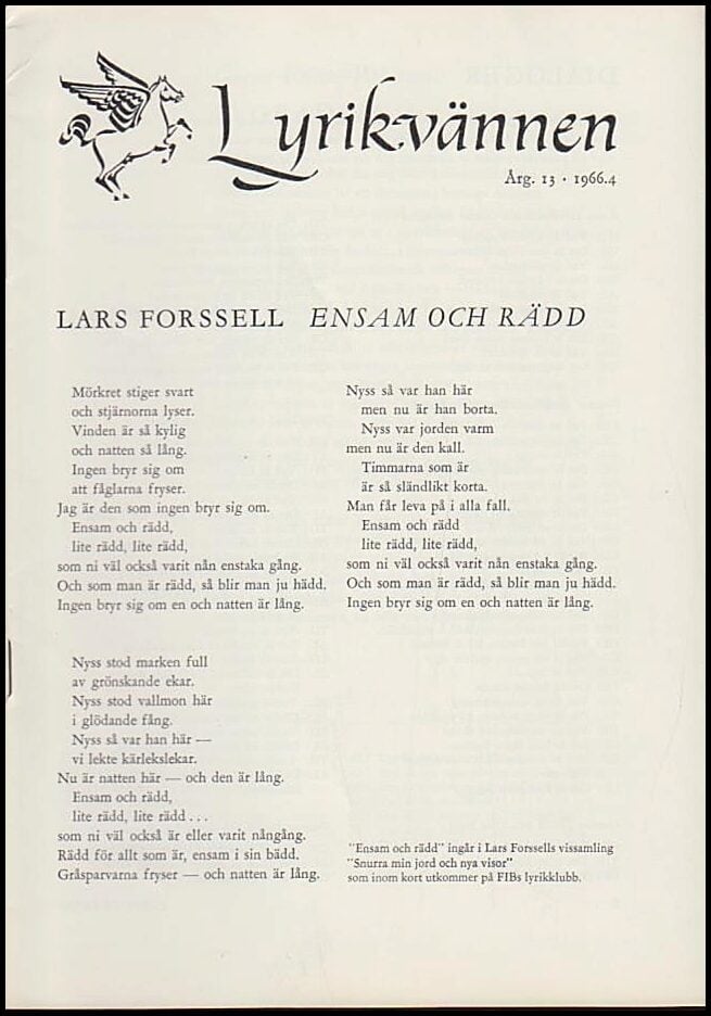 Lyrikvännen : 1966 / 4