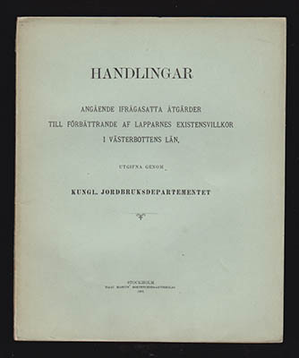 Borgström, M. med flera : Handlingar angående ifrågasatta åtgärder