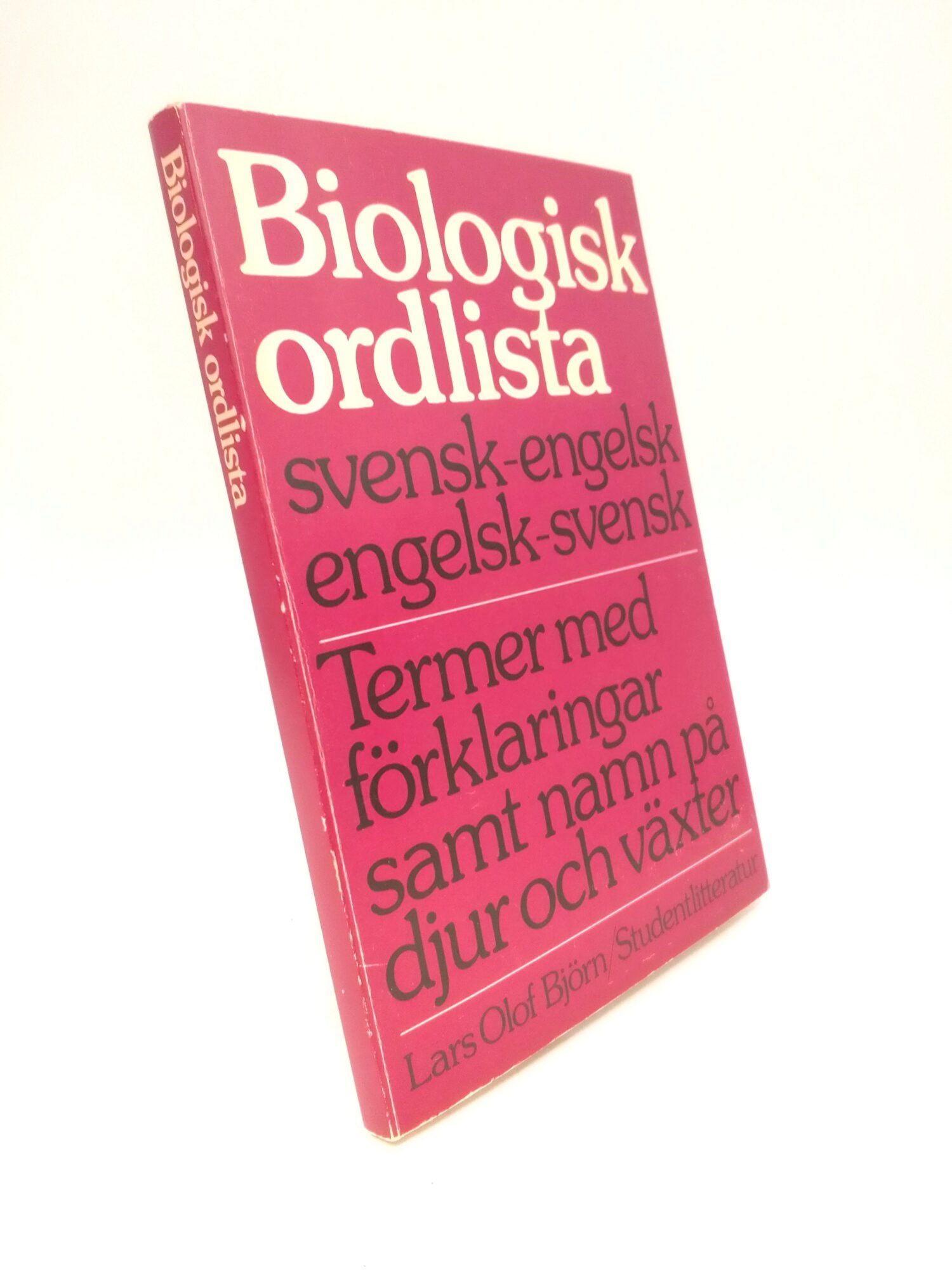 Lars Olof Björn : Biologisk ordlista