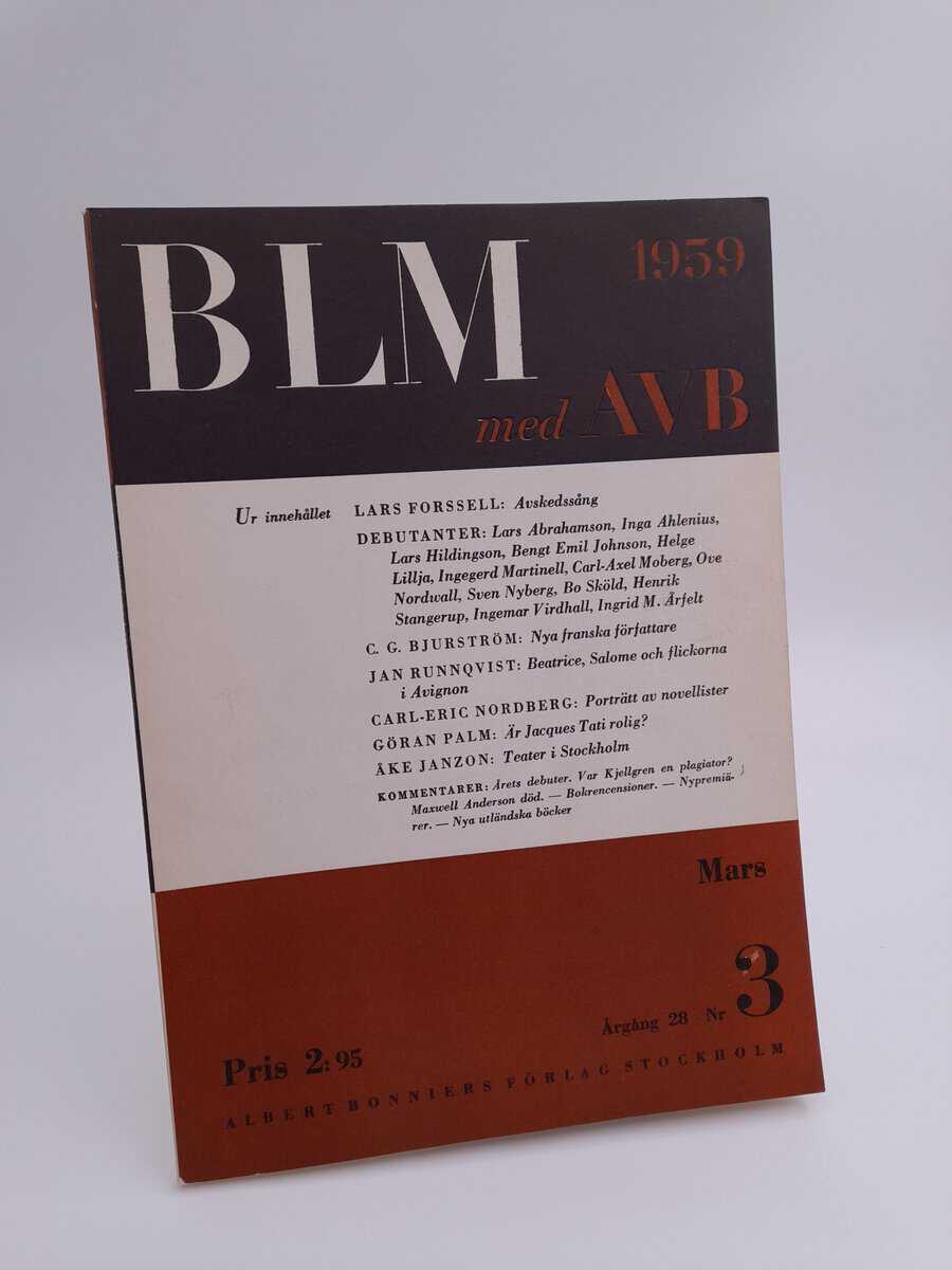 Bonniers litterära magasin : 1959/3