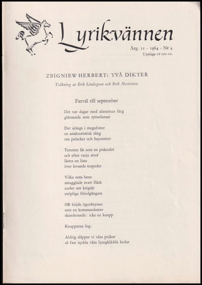 Lyrikvännen : 1964 / 4