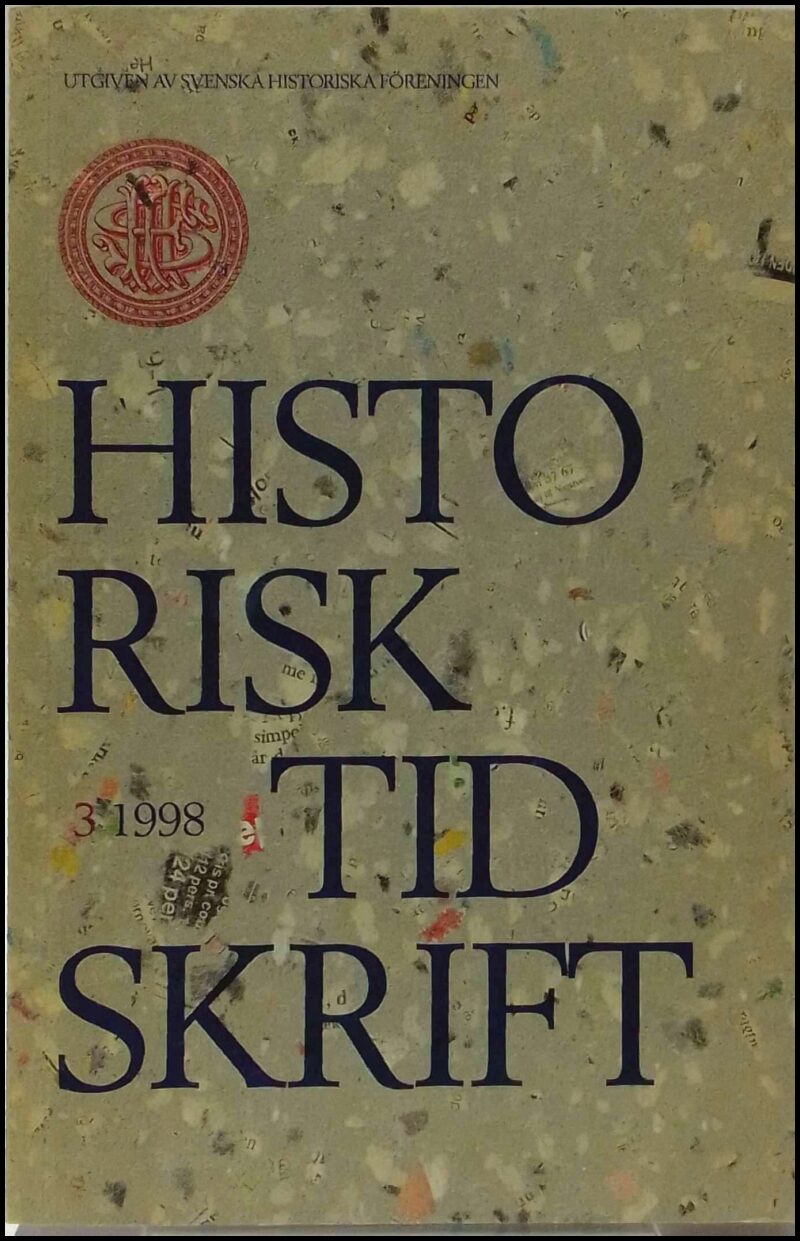 Historisk tidskrift : 1998 / 3