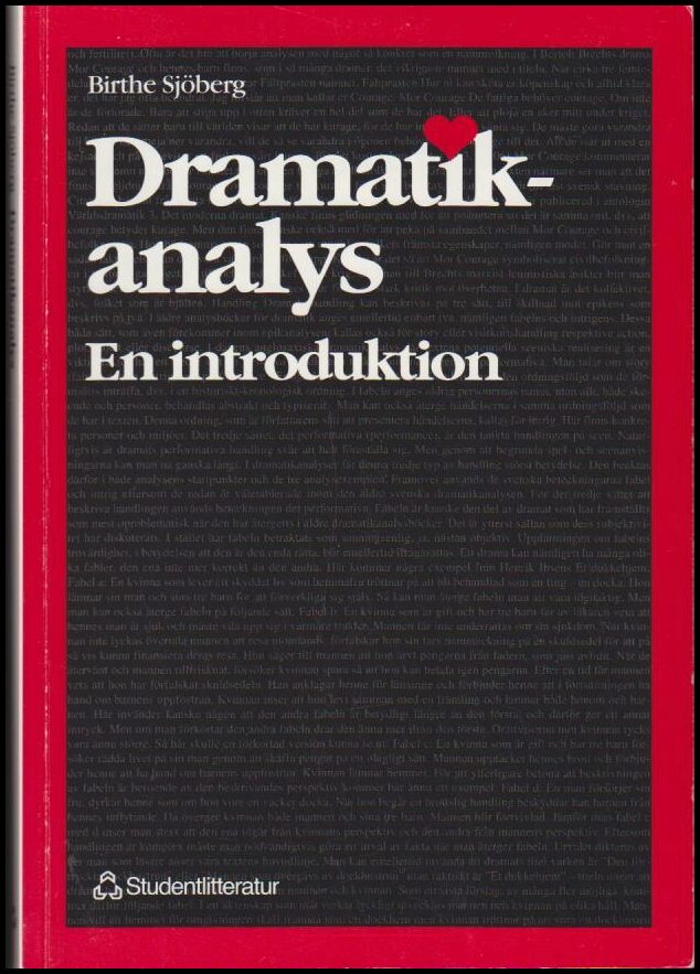 Birthe Sjöberg : Dramatikanalys