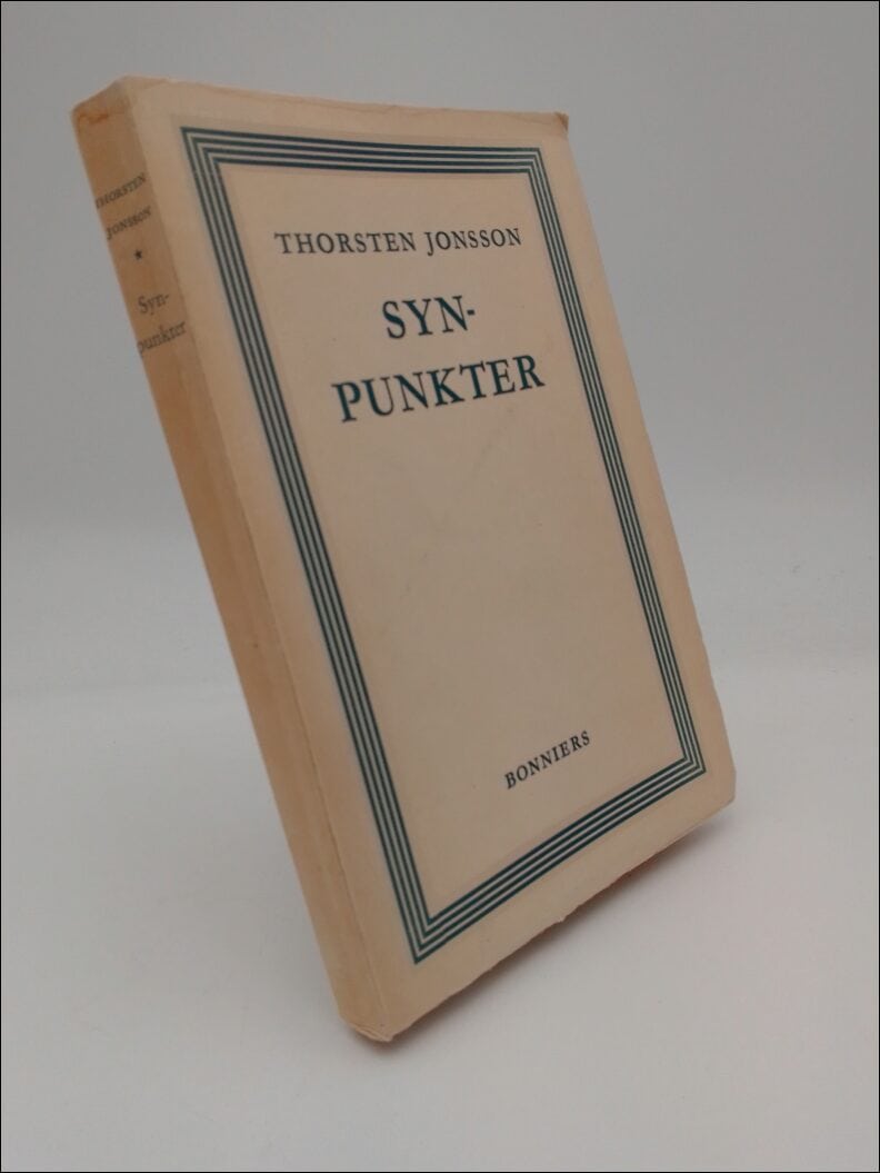 Thorsten Jonsson : Synpunkter