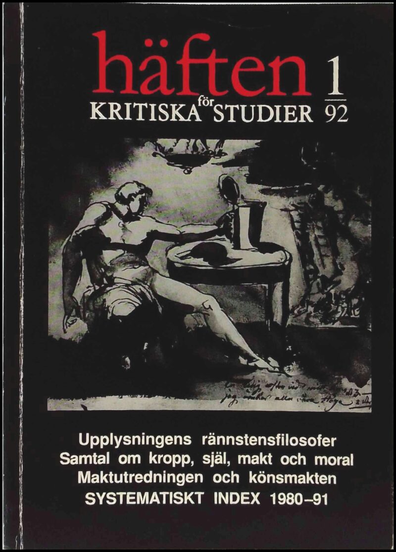 Häften för kritiska studier : 1992 / 1